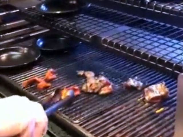 Robata Flame Grill cooking